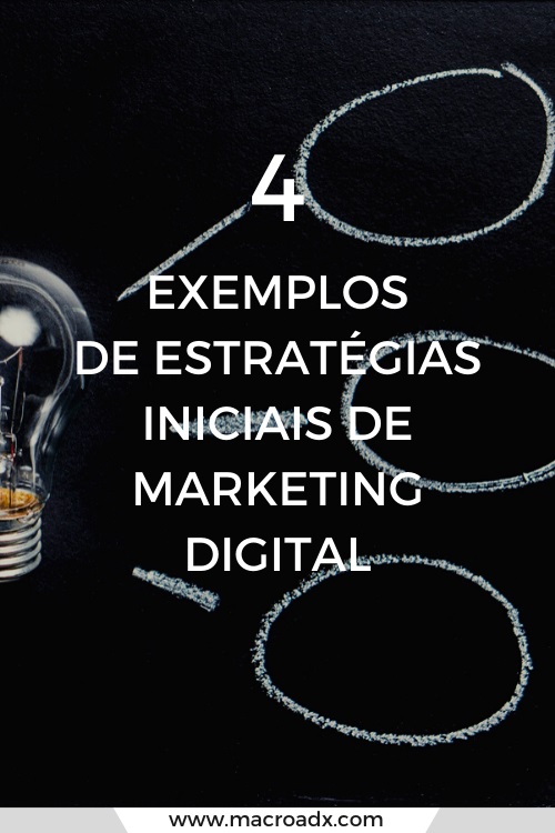 4 Exemploes de estratégias iniciais de Marketing Digital